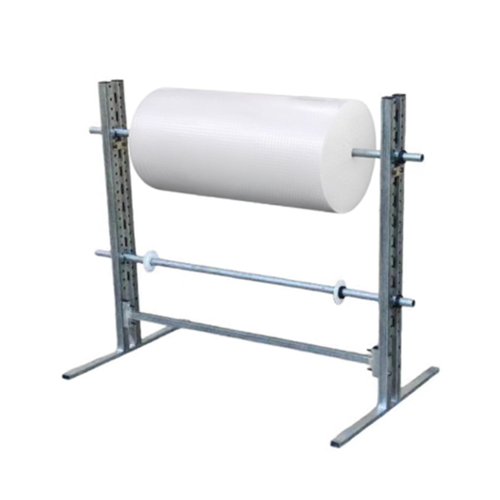 Dispenser per Rotoli di pluriball, Supporto per imballaggio con Pellicola Estensibile, Supporto Manuale da Tavolo con Imbottitura in Schiuma, capacità di carico 250 kg, Facile da sostituire