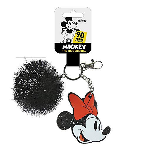Cerdá Llavero Premium Minnie Sac à dos loisir, 17 cm, Blanc (blanco) 2600000238