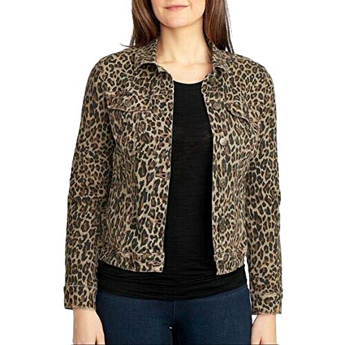 NINE WEST Sarah Denim Jacket in Tan Bengal Bonanza, S