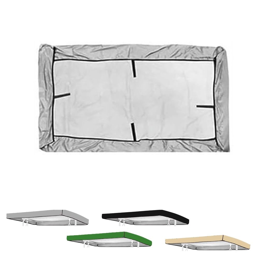 Toit De Rechange pour Balancelle De Jardin, 190x132 191x120 195x125cm Housse De Toit pour Balancelle Toile De Balancelle pour Extérieur Terrasse(Grey,195x125cm/76.77x49.2in)