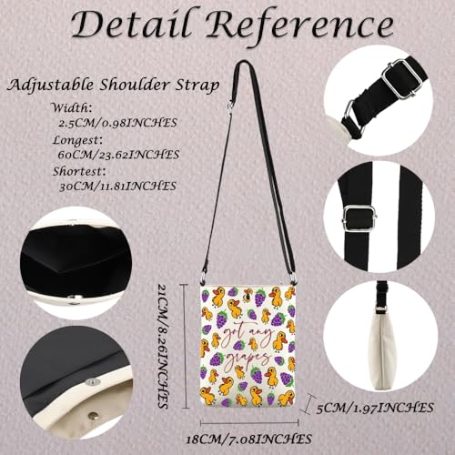 Duck Song Gift Got Any Grapes Crossbody Bag Duck Lover Gift Duck Song Merchandise3