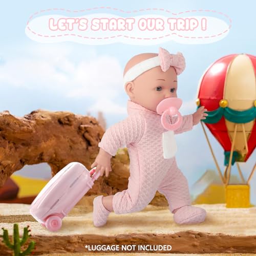 Chyyeerkidd CHYYEERKIDD-002 12'' Baby Doll In Gift Box - Toddler Baby Doll Set With Pacifier, Feeding Bottle, Blanket | Great Gift For 3+ Year Girls Pink thumb #1