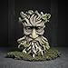 FmnyYaid Tree Faces Decor Outdoor, Whimsical Old Man Resin Statue with Foliage Features, Large Outdoor Tree Hugger for Yard Art, Root Detail, Trees Decorations Outdoor Wallmounted Statue