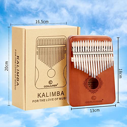 CONJURER Kalimba – Piano à pouce 17 touches, Marimba, outil professionnel, Mbira (rétro) - Les Beatles, Paul McCartney, John Lennon, RIngo Starr, George Harrison CONJURER Kalimba - Piano à pouce 17 touches, Marimba, outil professionnel, Mbira (rétro) – Image 3