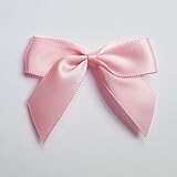 satin schleifen selber machen Fertig gebundene Satinschleife mit Klebepad