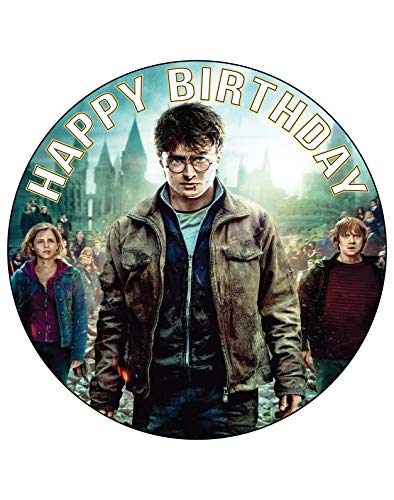 7.5 Inch Edible Cake Toppers â€“ Harry Potter Themed Birthday Party Collection of Edible Cake Decorations