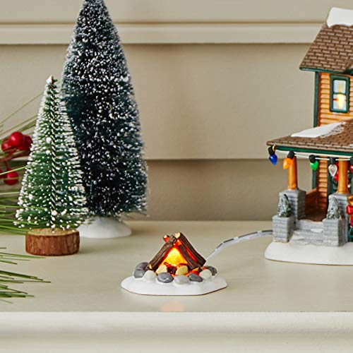 Departamento 56 Village elemento de fuego luminoso para maquetas y villas navideñas 3
