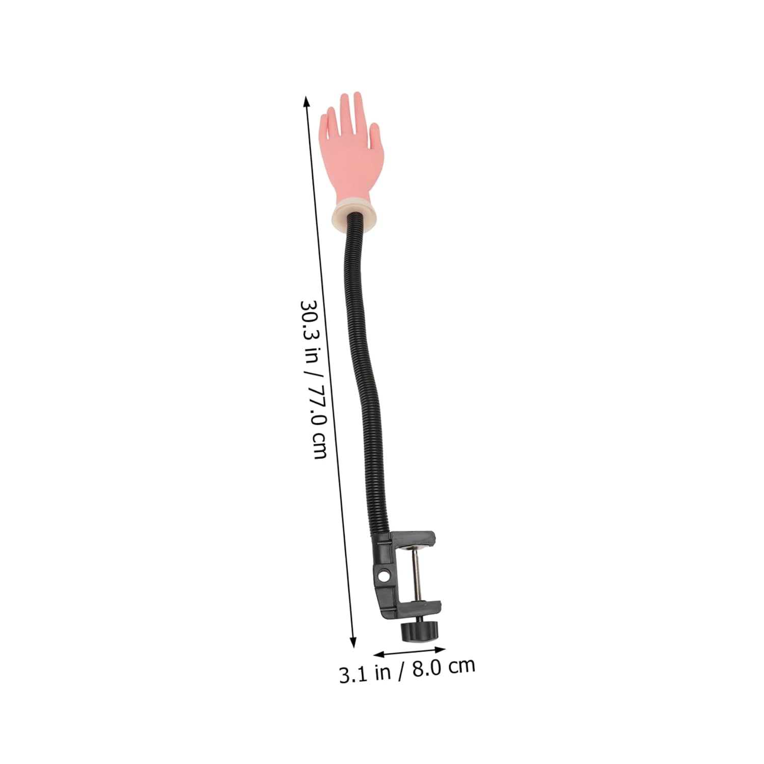 Mikinona 1pc Nail Finger Practice Hand Model Manicure Training Bendable Hinge Artificial Hand for Nail Beauty