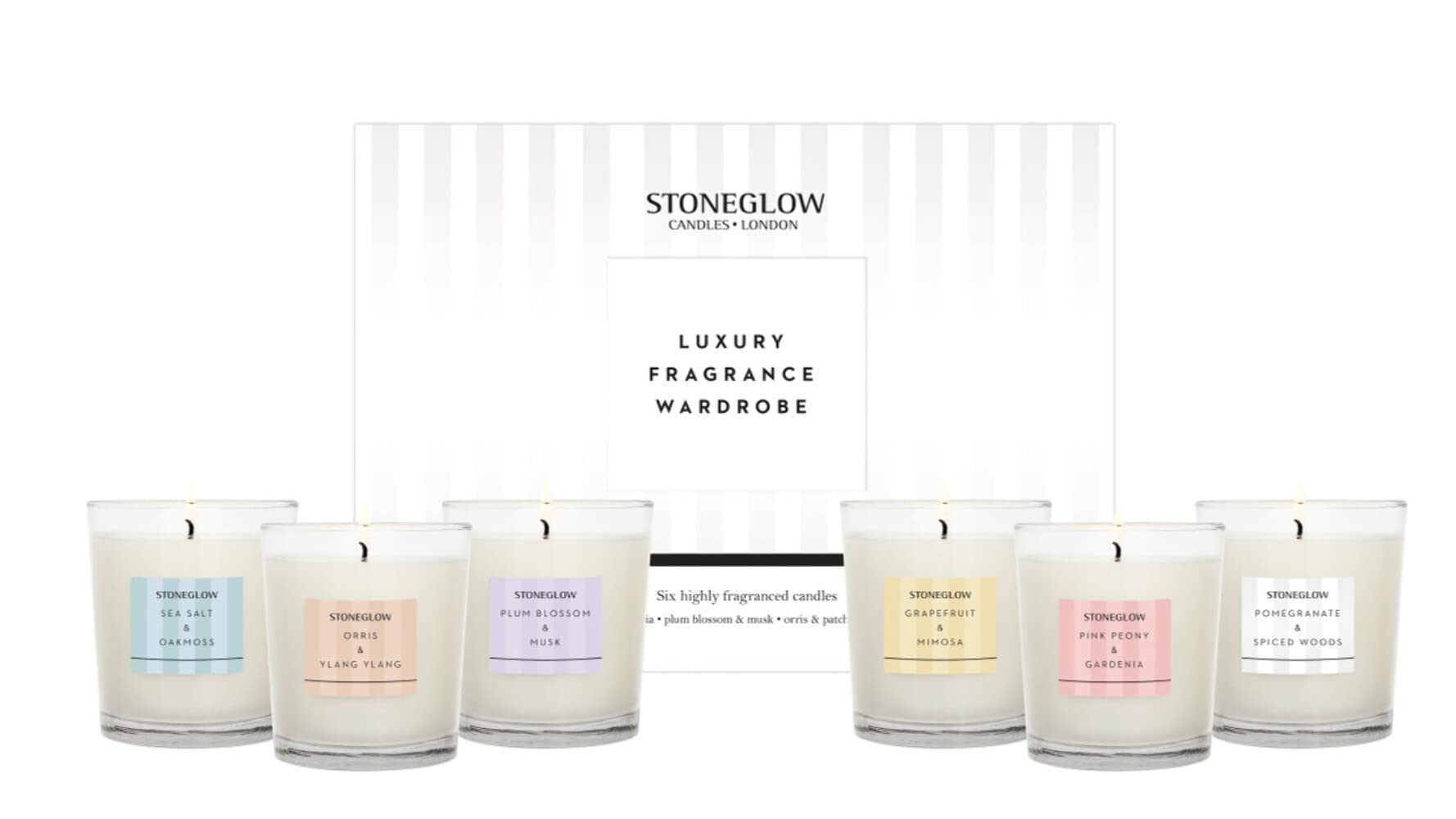 Stoneglow Modern Classics Collection - Fragrance Wardrobe - Votives x 6 Gift Set