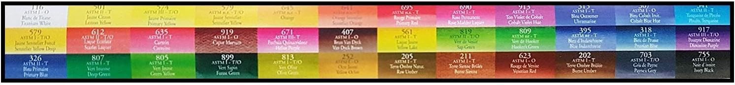 Sennelier Boîte de Peinture Aquarelle en Plastique, 36 couleur et 1 cartes