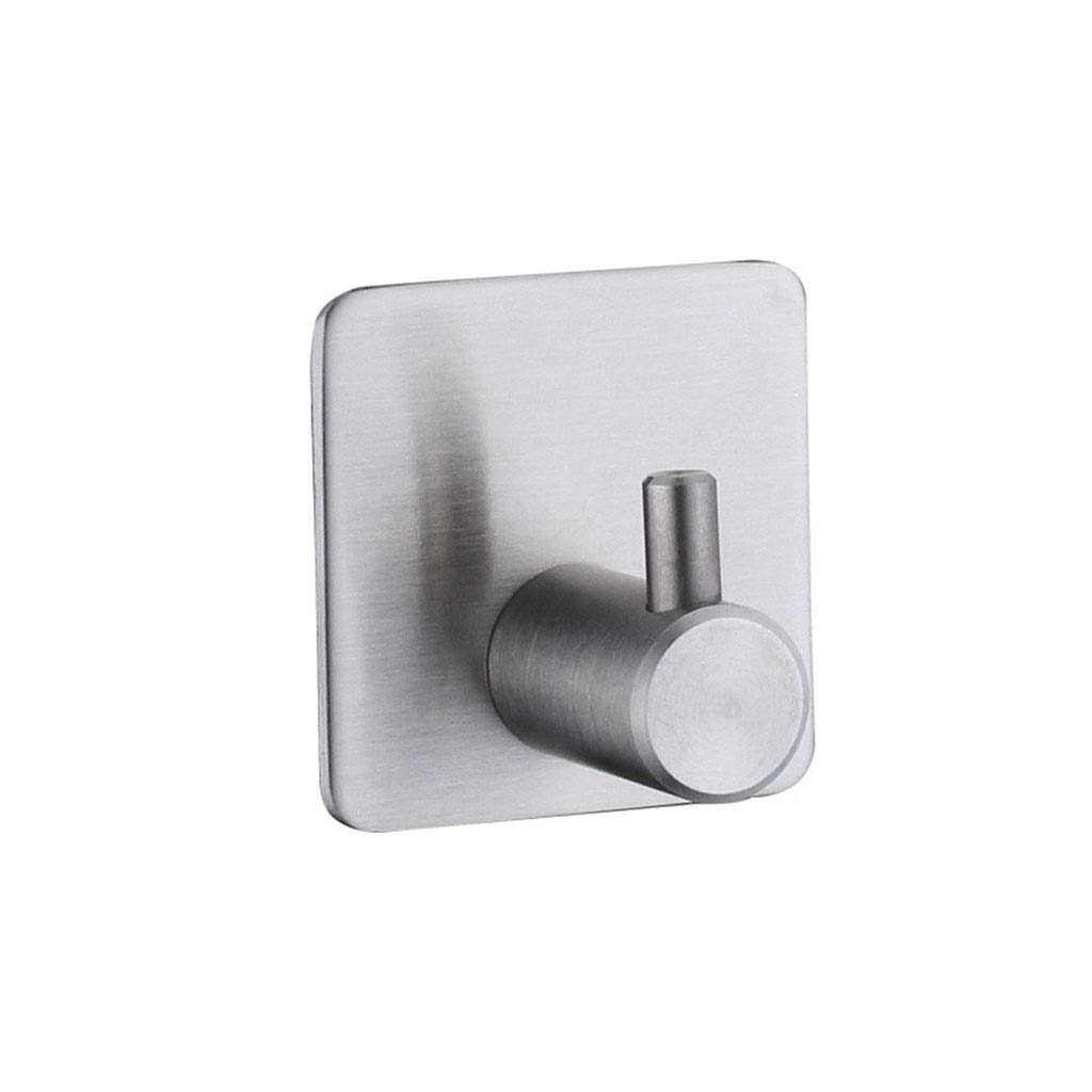DXTFDHB Self Adhesive Hooks, Stainless Steel Towel Hooks, Self-Adhesive Hooks Heavy Duty, No Drill Glue Needed(4 Pack)