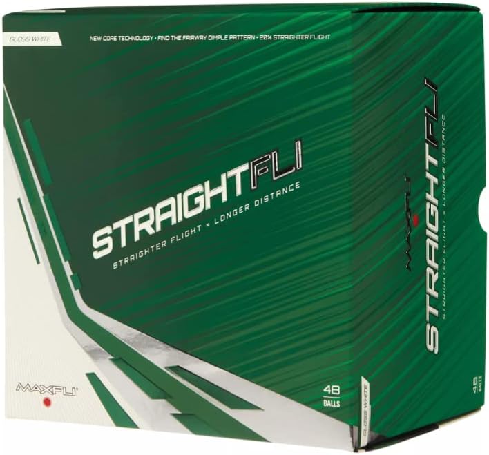 Maxfli Straightfli White Golf Balls 48 Pack Sports