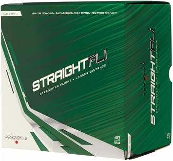Maxfli Straightfli White Golf Balls - 48 Pack
