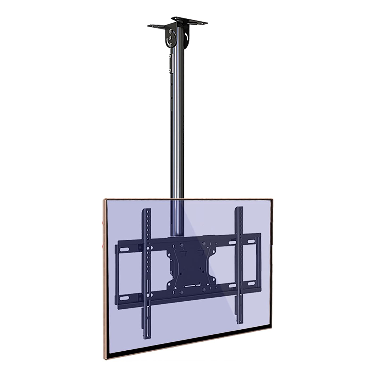 Support TV mural télescopique anti reflet fixation pivotante inclinable pour écran 32 à 65 pouces