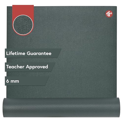 Manduka Pro Yoga Mat Instructor Recommended Grip Texture 6mm Ultra Dense for Yoga, Home Studio & Pilates