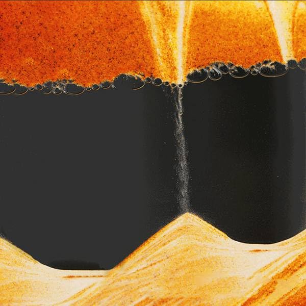 Sablier Fluide 3D Sandscape 7 - Décor Dynamique Avec Sable Coloré - Pour Bureau, Salon, Effet Relaxant