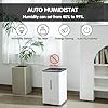 YougetTech Evaporative Humidifiers |6.5L(1.8Gal) Tank for Whole Room Humidifier | 30 W Cool No Mist Humidifiers | 7 Speed | MAX Output 1500 ml/h | Auto Humid | Top Filling | White