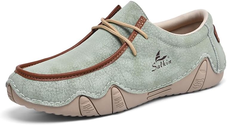 Salkin Barefoot Loafers Men’s Breathable Leather Slip-On Loafers, Fashionable Casual Boat Shoes, Lightweight Sneakers with Rubber Soles for Comfort and Style Salkin Barefoot Loafers Men’s Breathable Leather Slip-On Loafers, Fashionable Casual Boat Shoes, Lightweight Sneakers with Rubber Soles for Comfort and Style