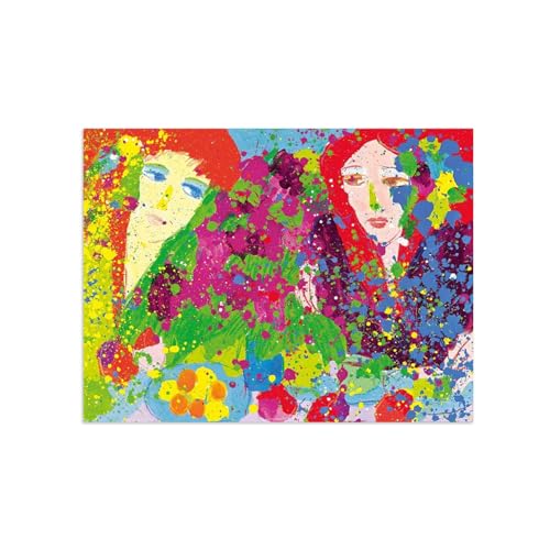 Reproductions tableaux Walasse Ting Mes cheveux roux | Impression sur toile déco murale