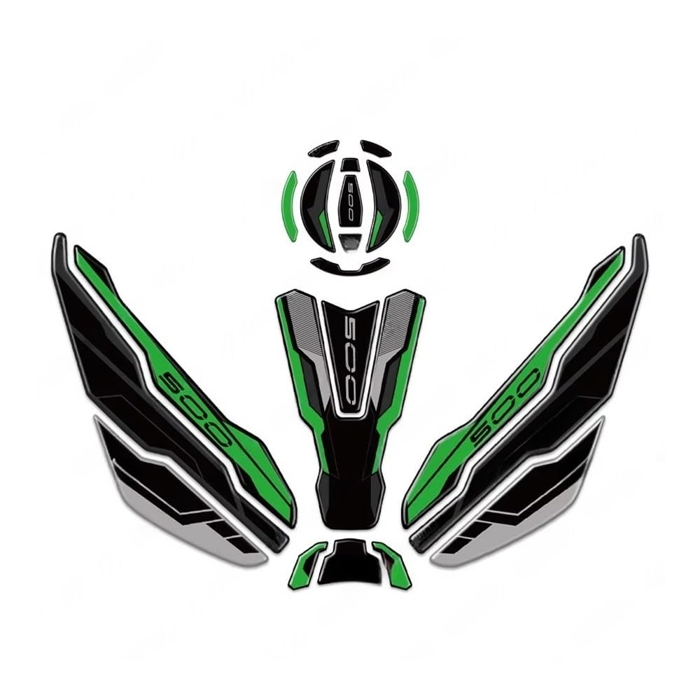 Motorcycle Fuel Tank Pad Sticker Protection Decals for Z500 for Z 500 2024 Stickers(Color3)