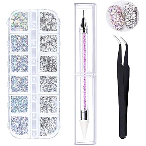 CYH Kit de Pedrería de Uñas de 1500 Piezas Cover