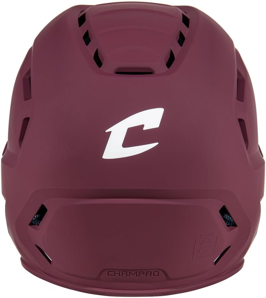 Champro HXE Matte Baseball Batting Helmet with Jaw Guard