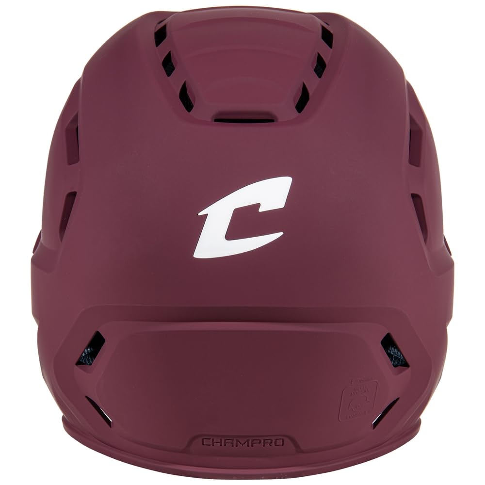 Champro HXE Baseball-Schlaghelm mit Kieferschutz, matt