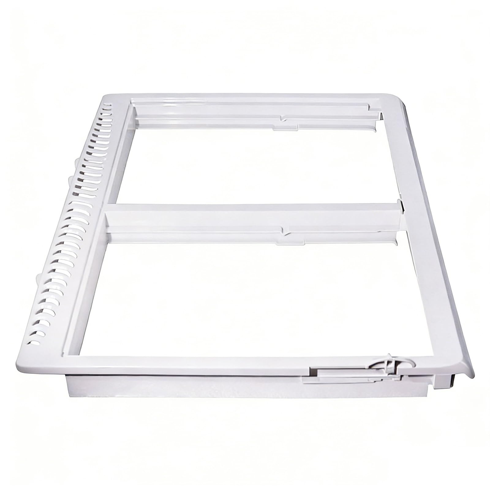 PANGBOER 1 Piece Refrigerator Crisper Drawer Cover Frame for Efficient Humidity Control and Produce Freshness Preservation Easy Installation ABS