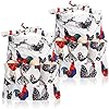 AVLA 2 Pack Chicken Egg Collecting Apron, Child 3 Pockets Egg Gathering Holding Apron, Kid Size Farmhouse Egg Carrier Apron for Hens, Duck, Goose Eggs