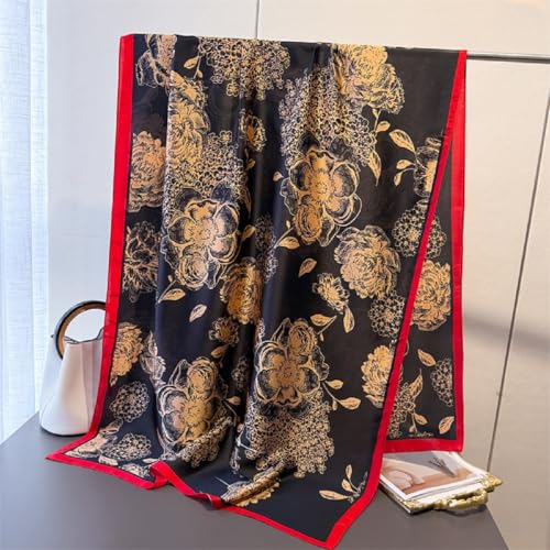 Image of Women Scarf Headscarf Silk Feeling Scarf Fashion Scarves Long Lightweight Shawls for Women
