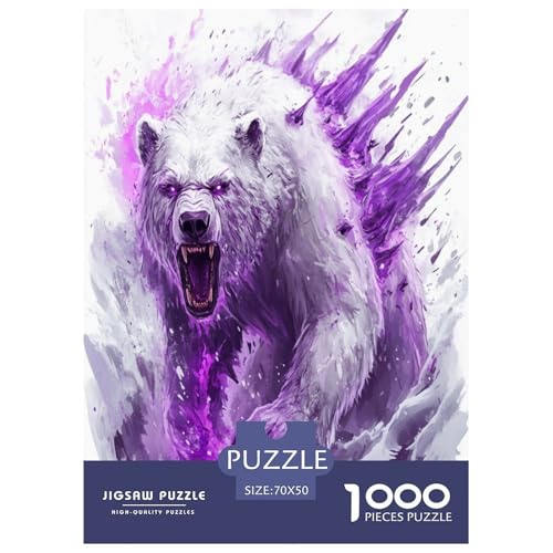 Oso Rompecabezas Imposible de 1000 piezas de 70x50cm para potenciar tu concentración