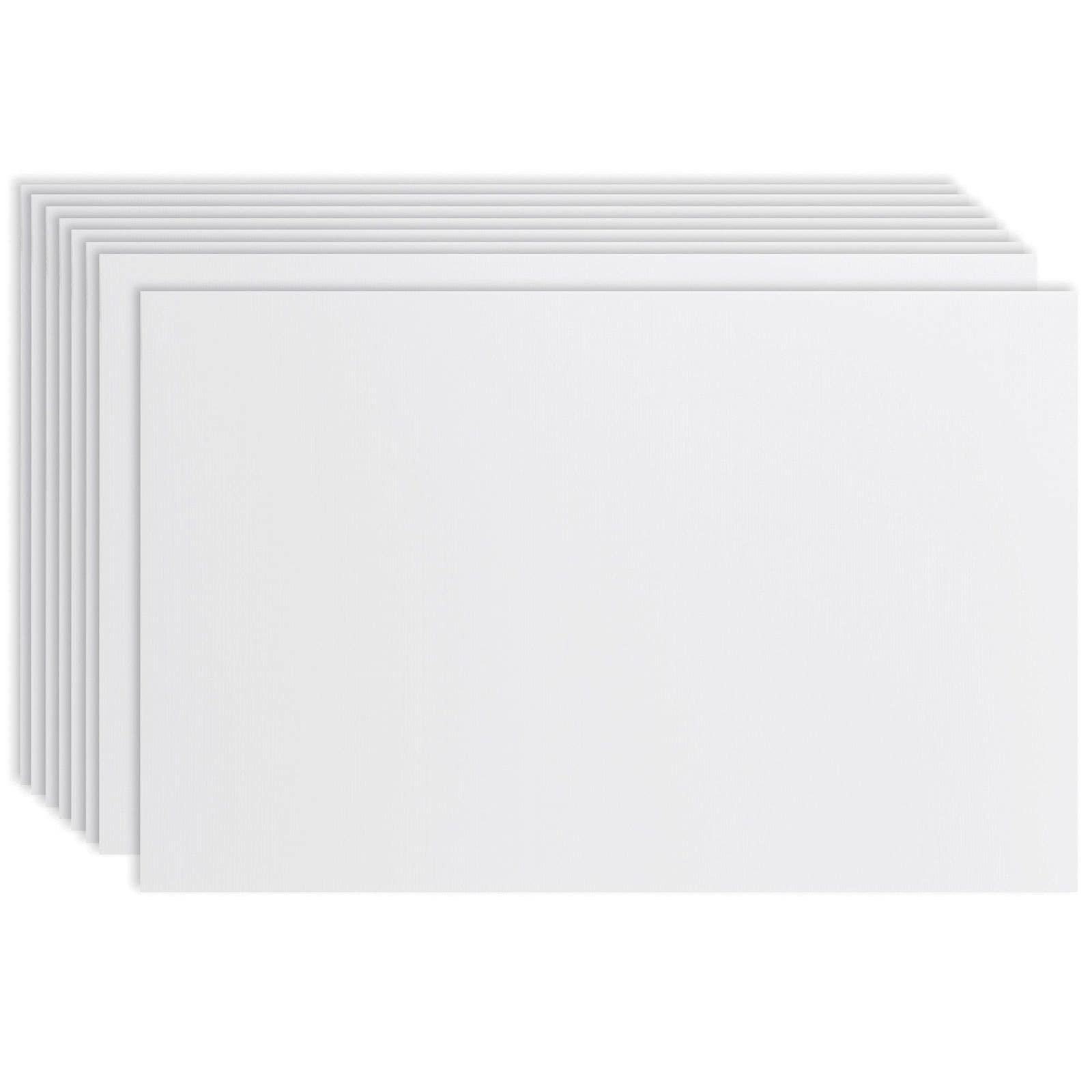 Juvale White Corrugated Plastic Sheets, Blank Yard Sign, Poster Board