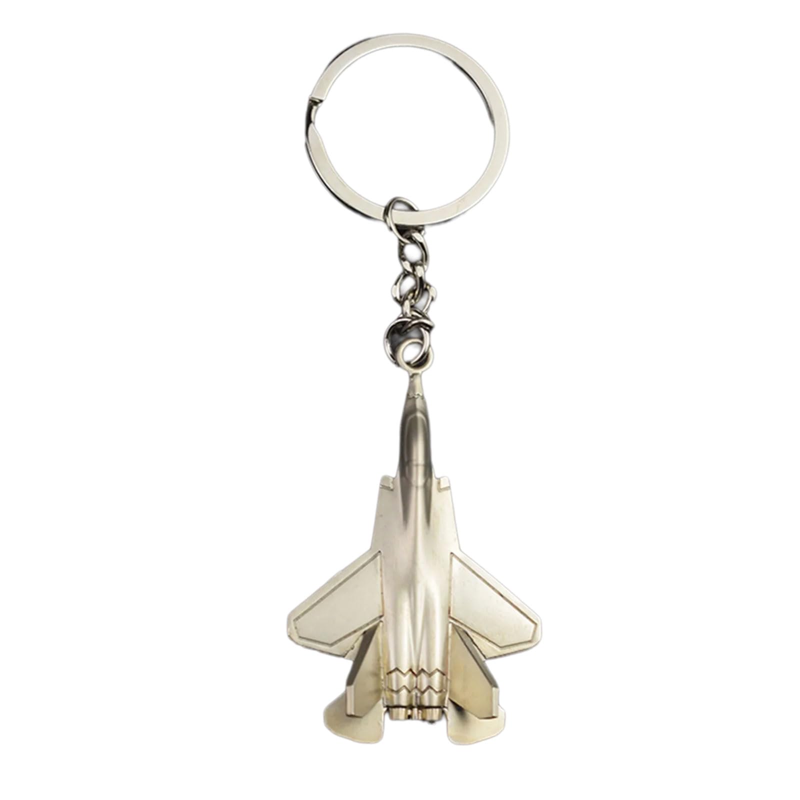 yanzunlrn Lightweight Portable Fighter Plane Keychain with J-35A Design for Travel Charm Purse Chains for Handbags