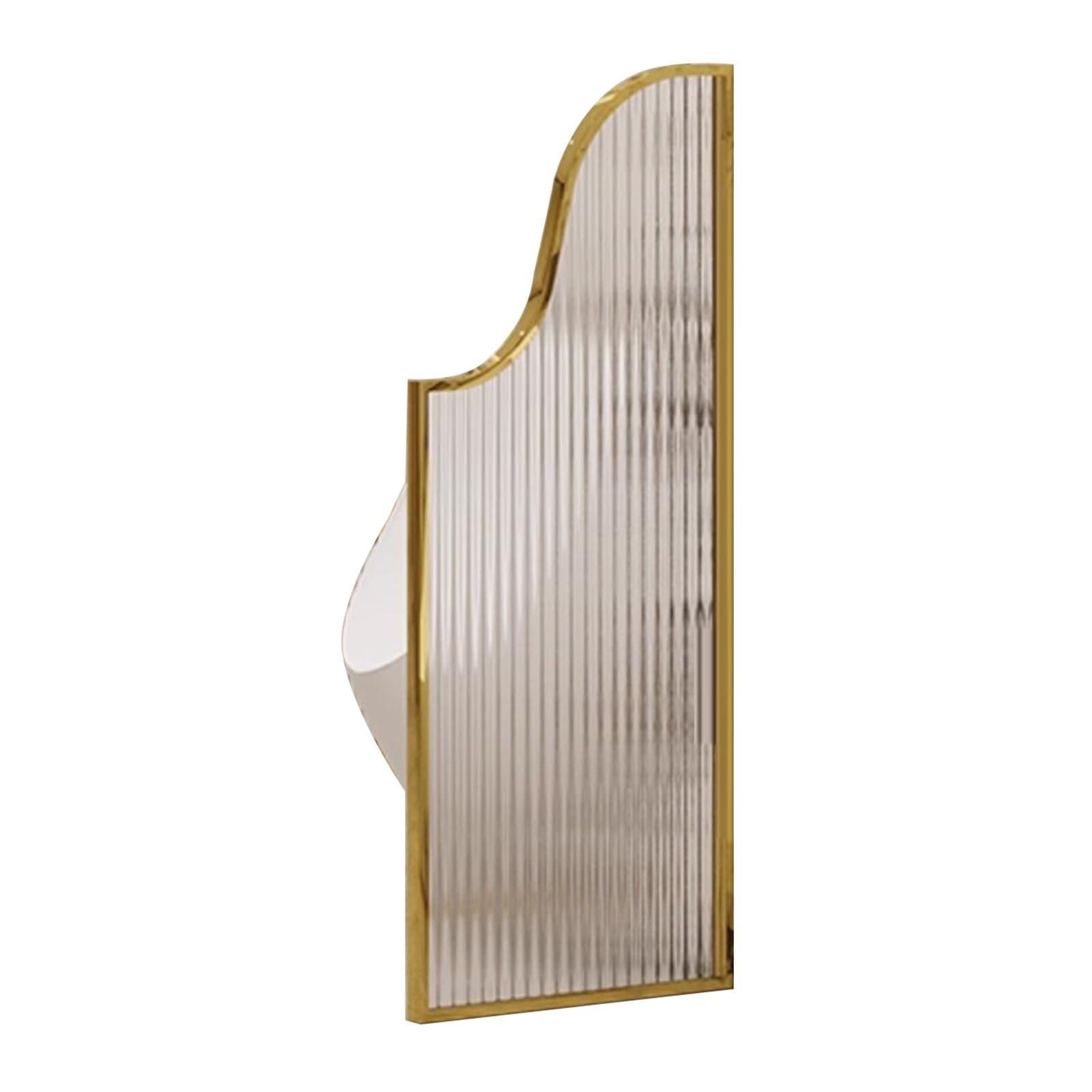 GJZQDKX Urinal Divider Privacy Screen,Public Men's Toilet Partition, Wall-Mounted Urinal Privacy Screen, Bathroom Divider Panel, Restroom Cubicle Baffle, Gold Finish, 40x80cm (15.7x31.5in) for Hote
