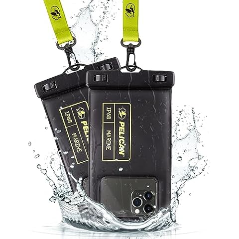 Pelican 2 Pack Marine IP68 Waterproof Phone Pouch Cover