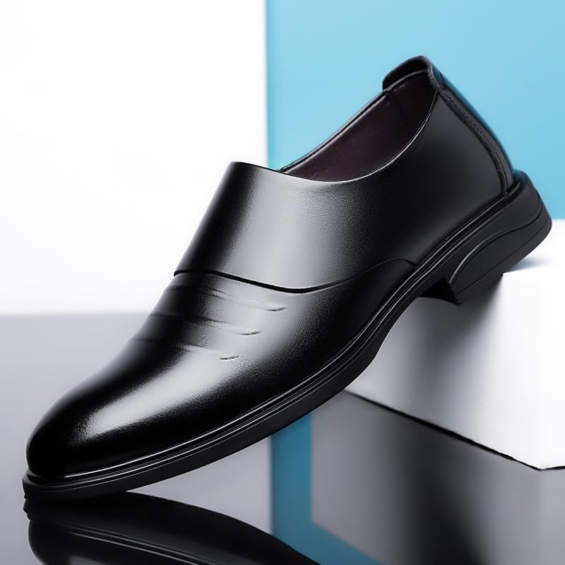 Men's Slip-On Dress Shoes Men Classic Patent Leather Oxford Shoes Wedding Business Office Loafers for Men3