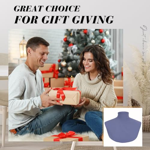 Image of Cutecrop Turtleneck Dickey Extra Large Fake Collar Detachable Dickey Collar Half Mock Turtleneck for Men Women