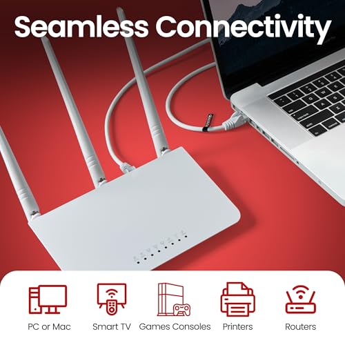 rhinocables CAT 5e High-Speed Ethernet Cable - Reliable LAN Network RJ45 Cable for Fast Internet & Data Transfer | Durable WiFi Broadband Cable for Gaming & Streaming, (2m, Black, Pack of 1) - Image 2