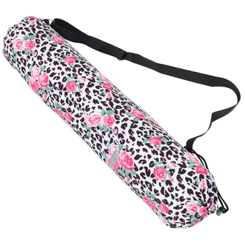 SUPVOX 帆製厚ヨガマット収納バッグ 大容量サイドポケット付き シングルショルダー調節可能ストラップ 軽量持ち運び便利 ヨガマットキャ