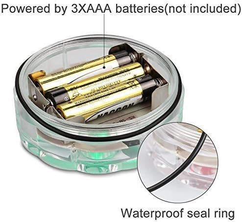 Miniatura 6 de Luces LED sumergibles, sumergibles, impermeables, cambio RGB, luces LED sumergibles con control remoto para estanque, piscina, fuente, acuario,