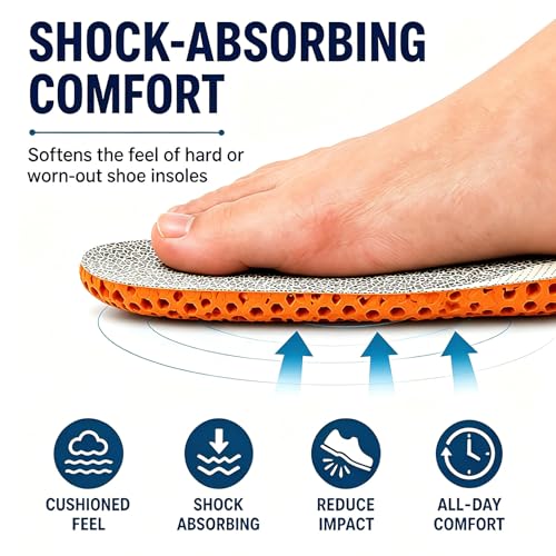 Image of Knixmax Women's Sport Shoe Insoles, Comfort Pigskin Leather Insole for Hey Dudes, Breathable Replacement Inserts for Sneakers, Loafers, Walking Shoes Liners, Beige EU 36