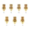 Creality MK8 Ender 3 Nozzles 24 pcs 3D Printer Brass Nozzles Extruder for Ender 3 Series and Creality CR-10 0.2mm, 0.3mm, 0.4mm, 0.5mm, 0.6mm, 0.8mm, 1.0mm Printer Nozzle Kit