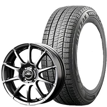 ②【2023年製】155/65R14 ブリザック 冬タイヤ ホイール2本セット Amazon | 2025年製造タイヤ 国内正規品 ブリヂストン ブリザック