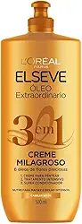 Creme Milagroso 3 em 1 Elseve Óleo Extraordinário 500ml