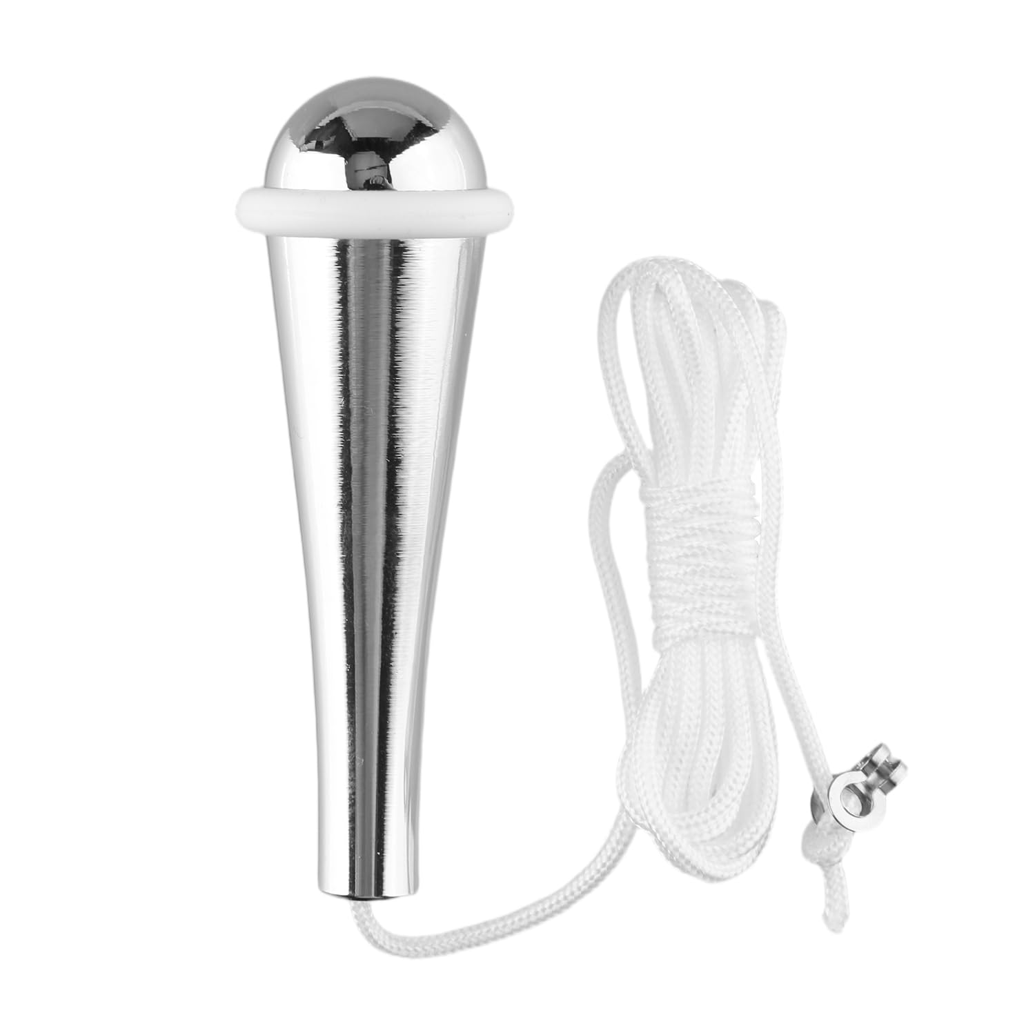 Tabanzhe Bathroom Pull Cord Handle with 1.5m Nylon Extension,Chrome Teardrop Light Pull Cord for Toilet Light,Ceiling Light,or Fan Switch–Replacement Cord with Connector
