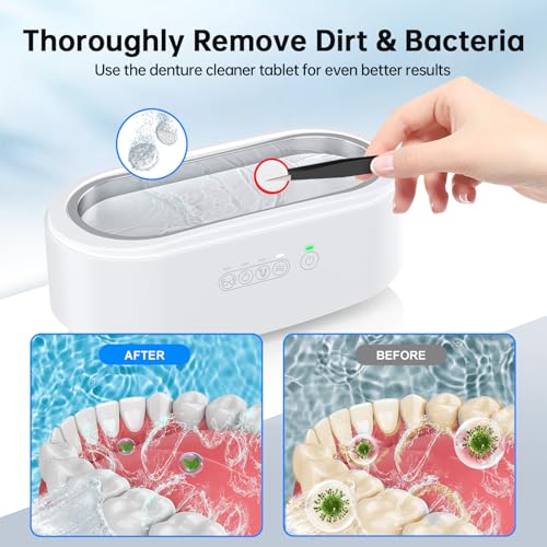 Krx JY01 Ultrasonic Cleaner For Dentures, Krx Professional Ultrasonic Cleaner Machine With 4 Time Modes For All Dental thumb #3