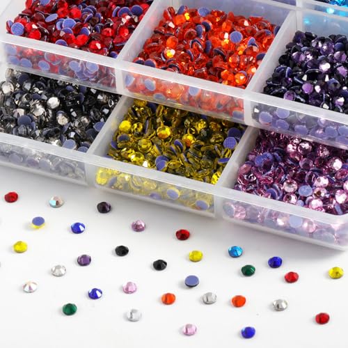Image of Hotfix Rhinestones Mixed 12 Colors, SS10 /7200pcs