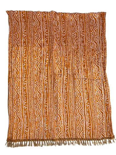 Image of Women's Art Silk Bandhani Print Dupatta with 2.20 Meters | Women's cotton printed dupatta with tassels