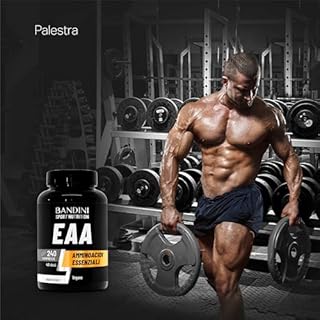 Bandini® EAA Aminoacidi Essenziali 240 COMPRESSE - Con 9 Amminoacidi Intra Pre e Post Workout - Favorisce la crescita ed il recupero muscolare - Essential Amino - Essenziale, Vegan e senza zuccheri