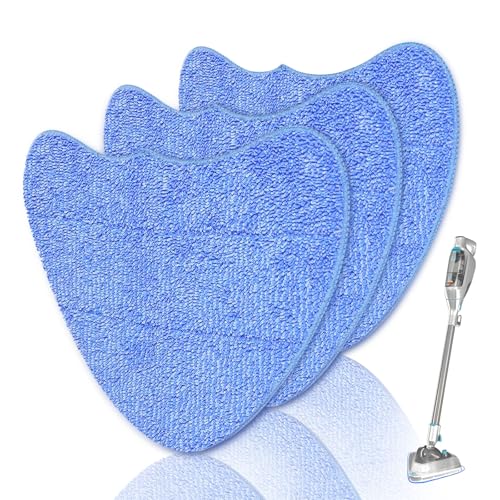 Jikefa 3PCS Microfiber Steam Mop Pads Replacement, Compatibl